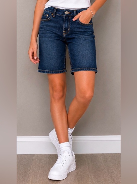 Lucky Brand Other - Lucky Brand Girls Jean Shorts Bermuda Vintage Long Zoe Jegging Adjustable Waist